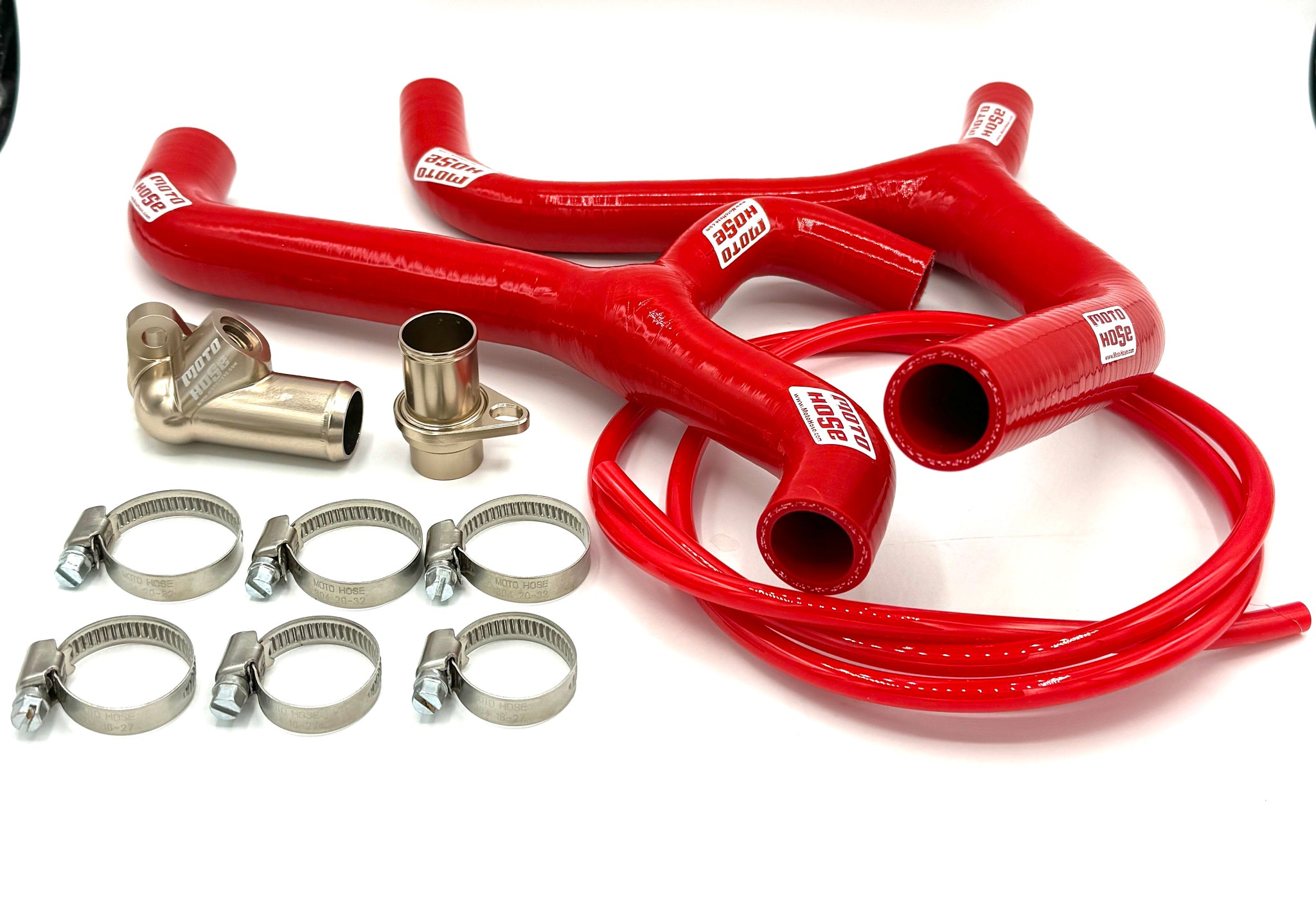 Kawasaki 2024 - 2025 KX450 KX450X WORKS Silicone Y Radiator Hose Kit.