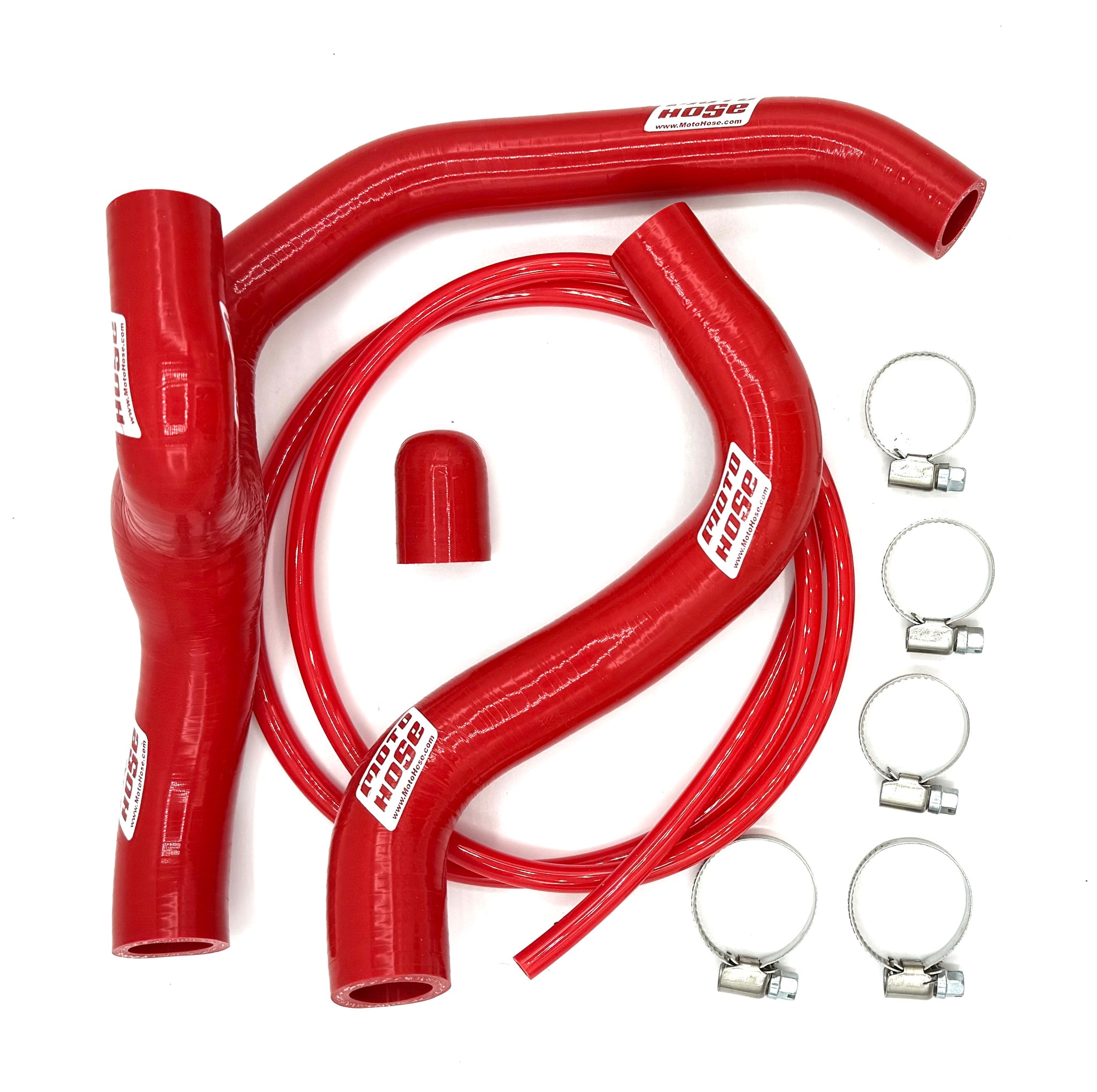 KTM/HUS/GAS 250F/350F SX-F FC MC 2022-2025 NEW WORKS Silicone Y Radiator Hose Kit.